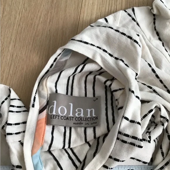 Dolan Anthropologie brand Black and White Striped Top Size S - Picture 5 of 6
